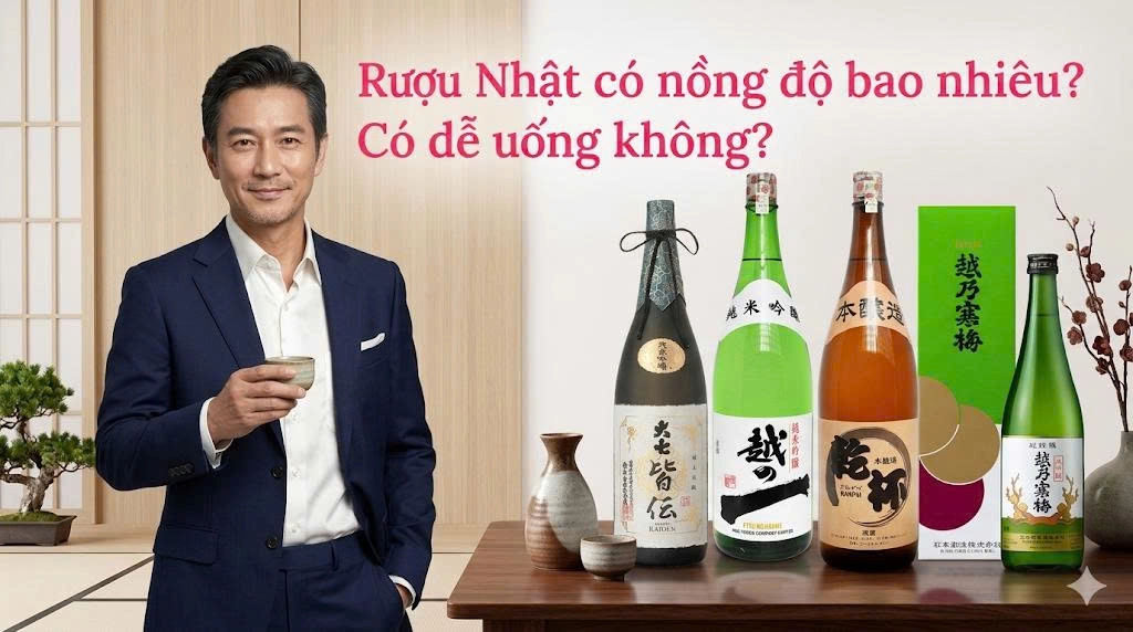 Nồng độ rượu Nhật (Sake, Shochu) là bao nhiêu? Khám phá nghệ thuật thưởng thức
