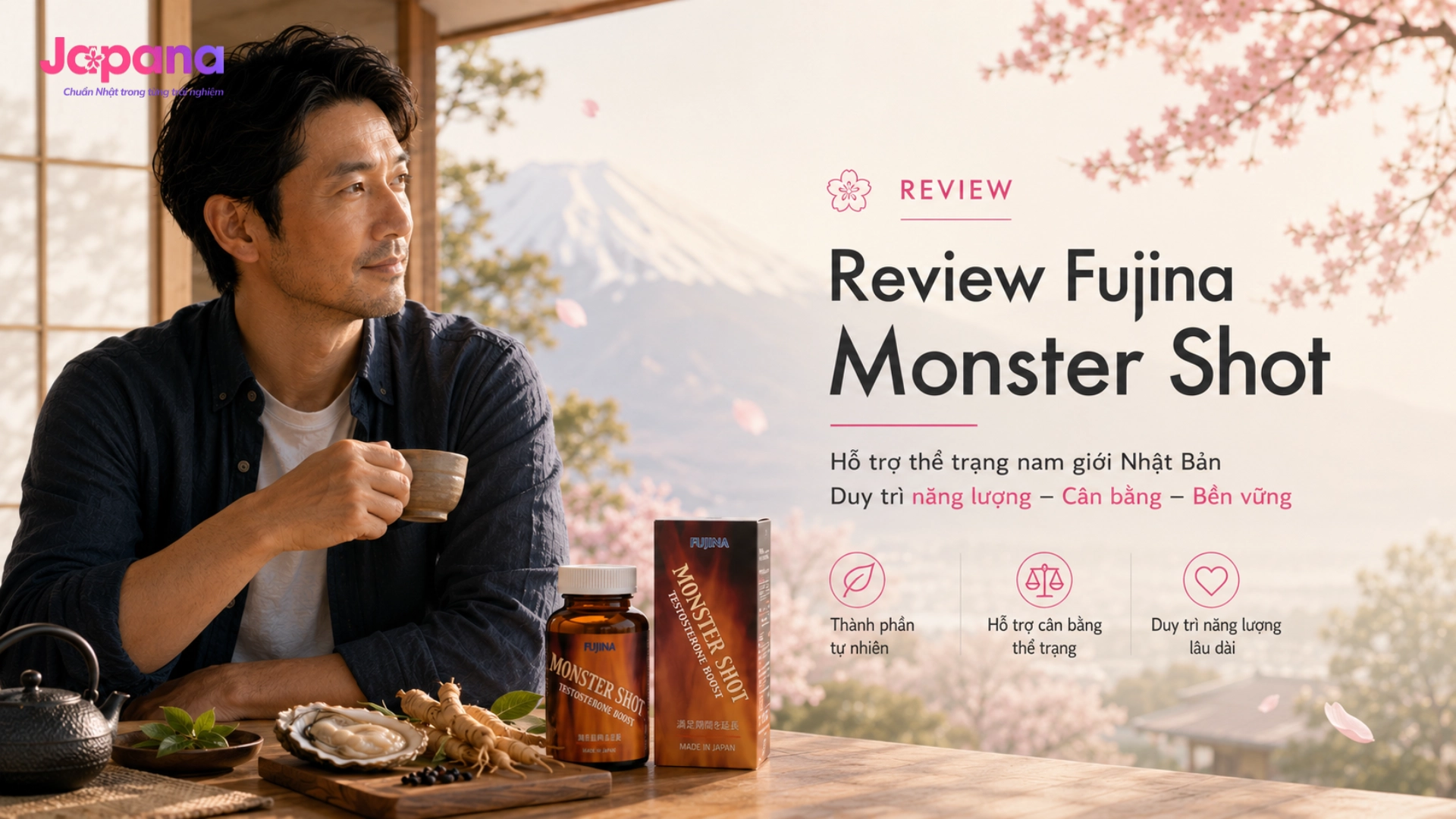 Review Fujina Monster Shot:  Viên Uống Hỗ Trợ Thể Trạng Nam Giới Nhật Bản