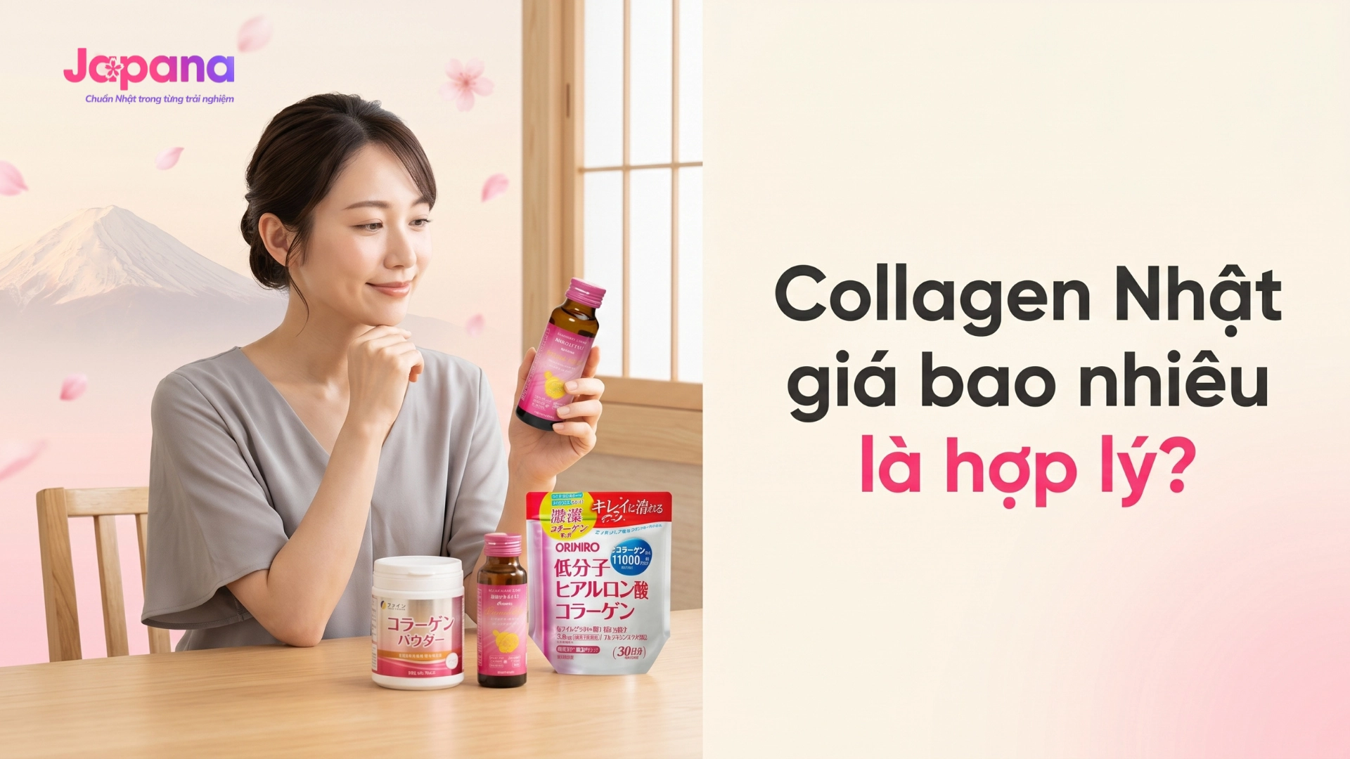 Bảng Giá Collagen Nhật Bản Tại Japana