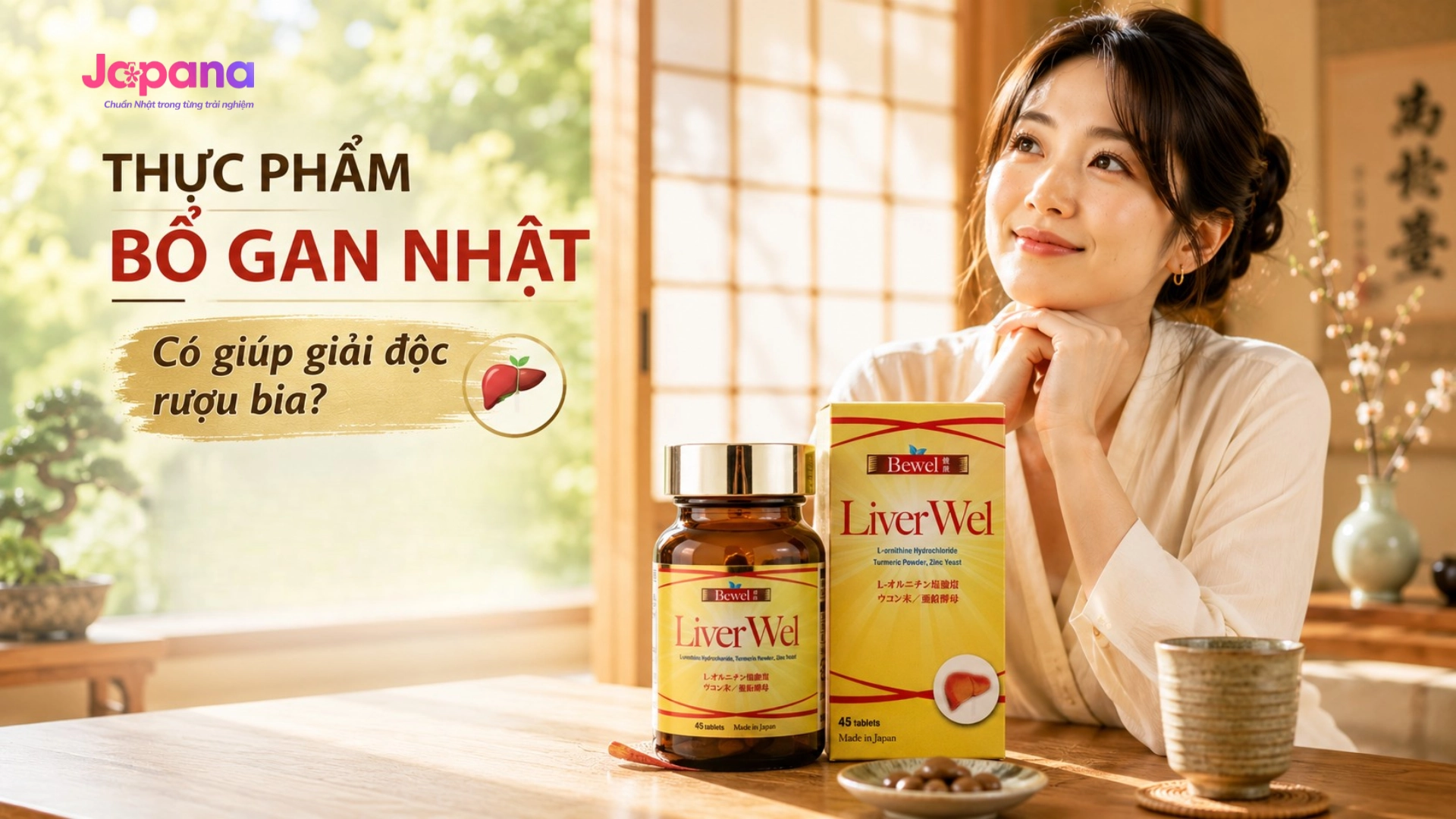 Thực phẩm bổ gan Nhật có giúp giải độc rượu bia?