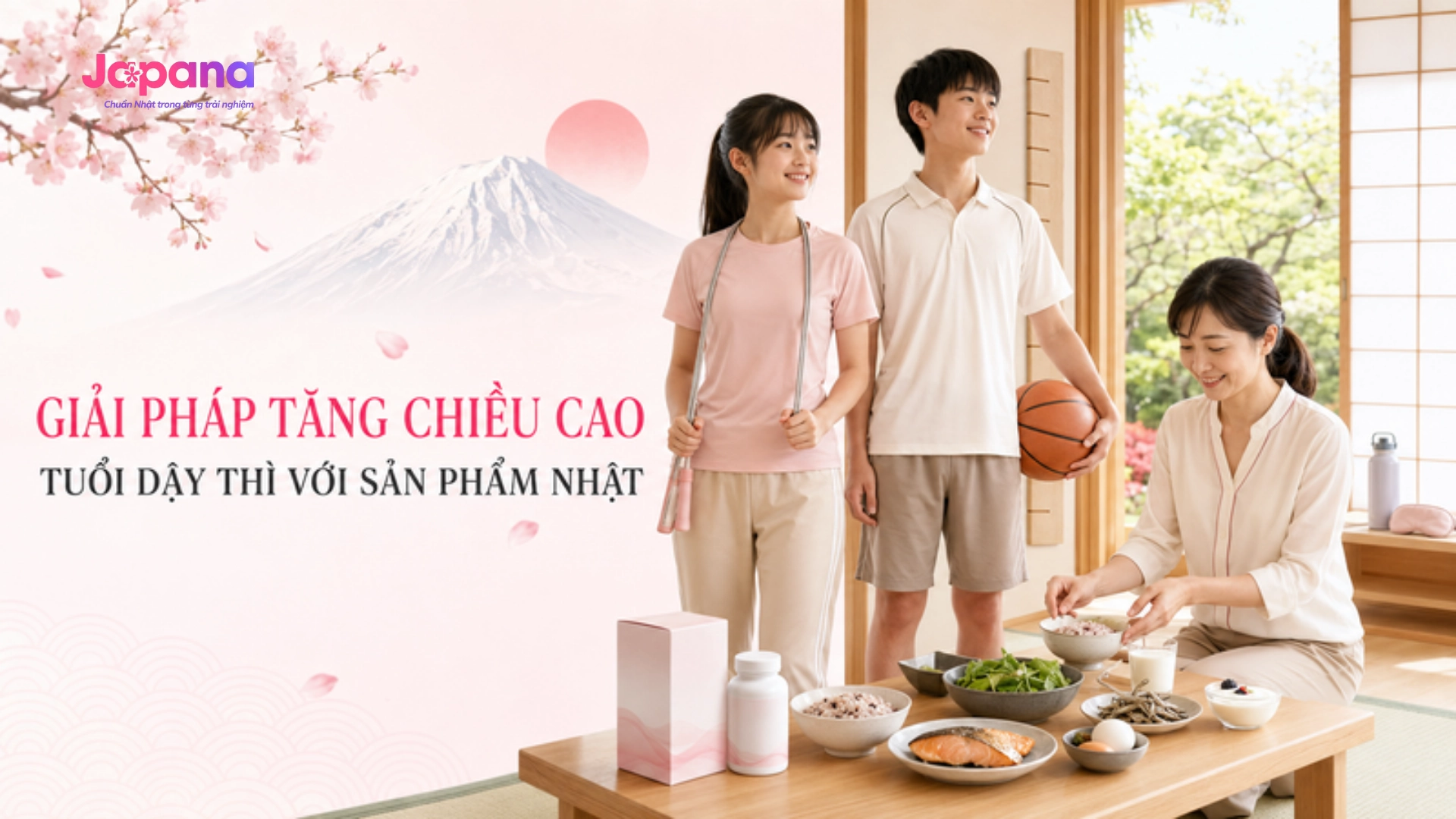 Giải pháp tăng chiều cao tuổi dậy thì với sản phẩm Nhật