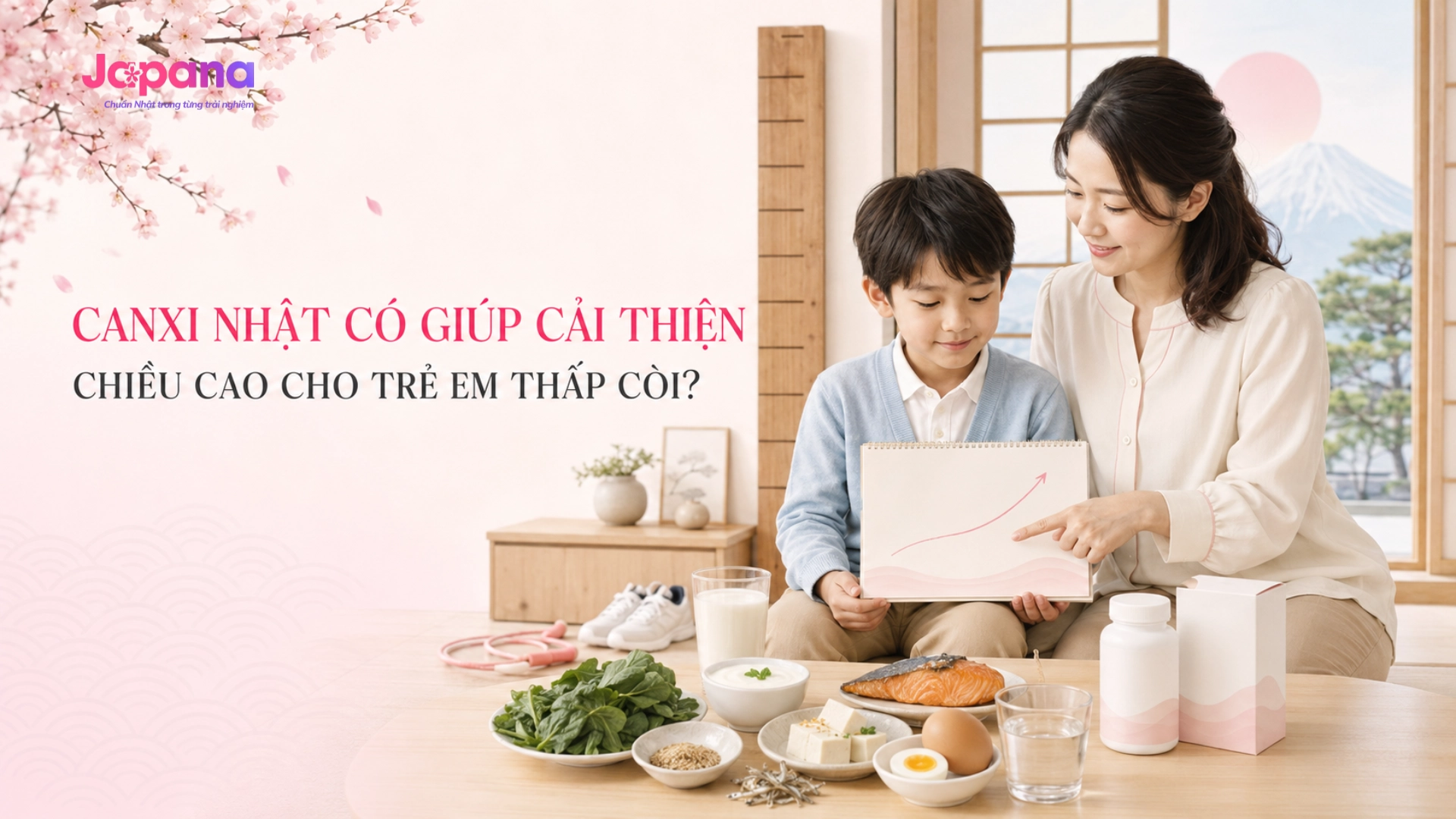 Canxi Nhật có giúp cải thiện chiều cao cho trẻ em thấp còi?