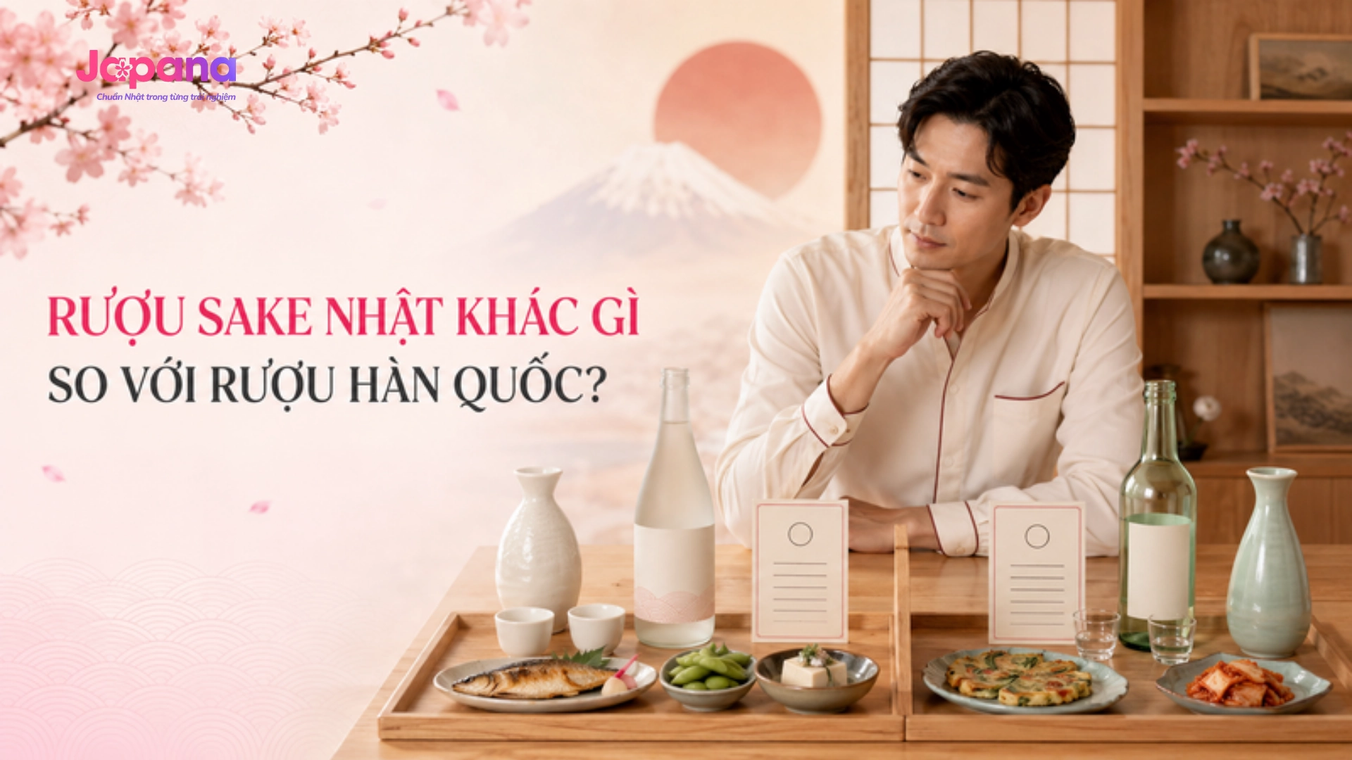 Rượu Sake Nhật khác gì so với rượu Hàn Quốc?