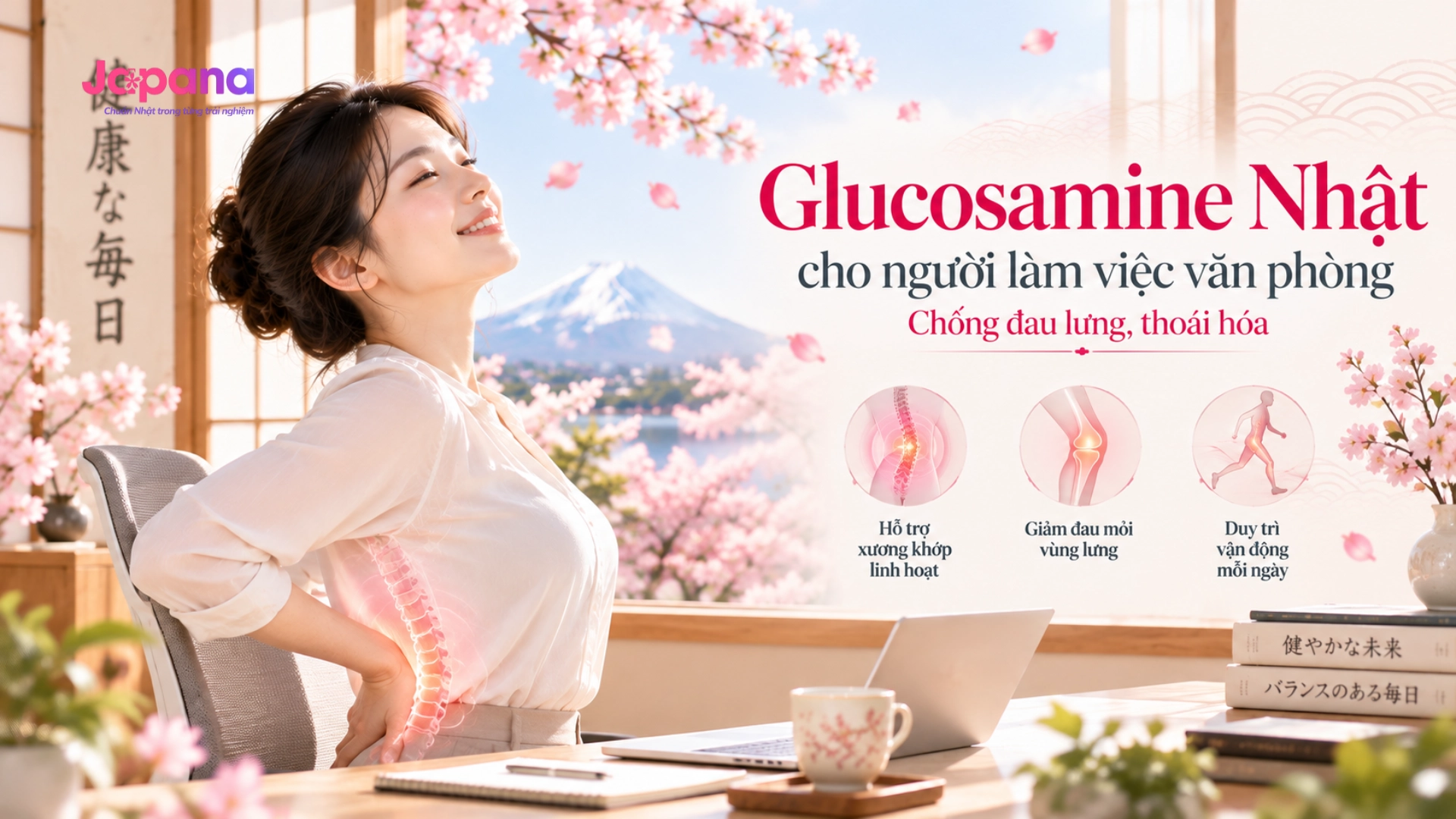 Glucosamine Nhật cho dân văn phòng: Có thực sự giảm đau lưng?