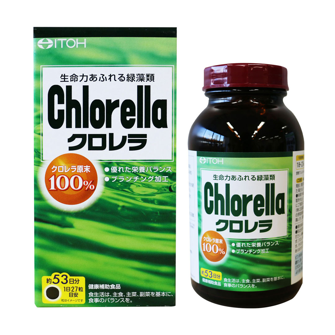 Viên uống tảo diệp lục Itoh Chlorella Nhật Bản 1440 viên (Nhập khẩu)