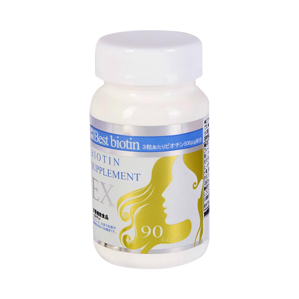 Viên uống hỗ trợ mọc tóc Best Biotin Supplement EX 90 viên