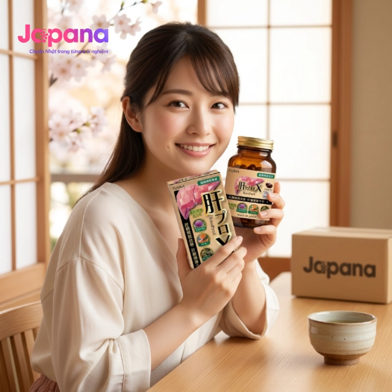 Viên uống bổ gan Kanprox Fujina 60 viên