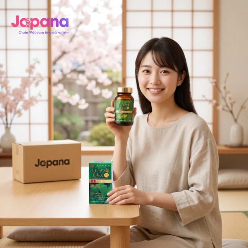 Viên uống bổ não Ribeto Shoji Ichoha Ekisu Plus - 90 viên