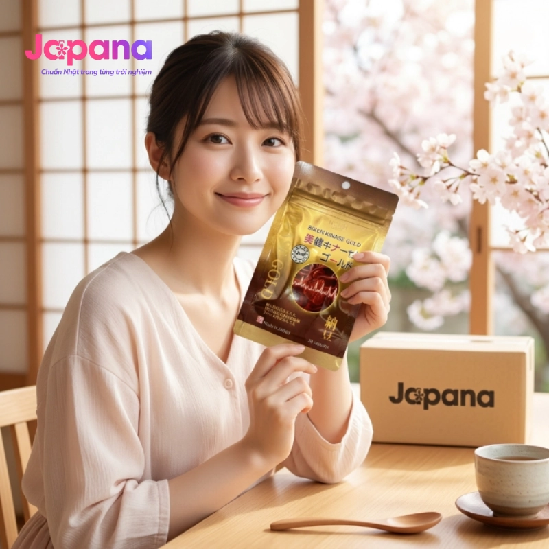 Viên uống hỗ trợ phòng ngừa đột quỵ Biken Kinase Gold 20 viên
