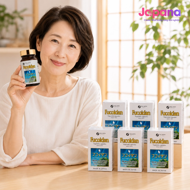 Combo 6 hộp Viên uống hỗ trợ phòng ngừa ung thư Fine Japan Fucoidan - 30 viên