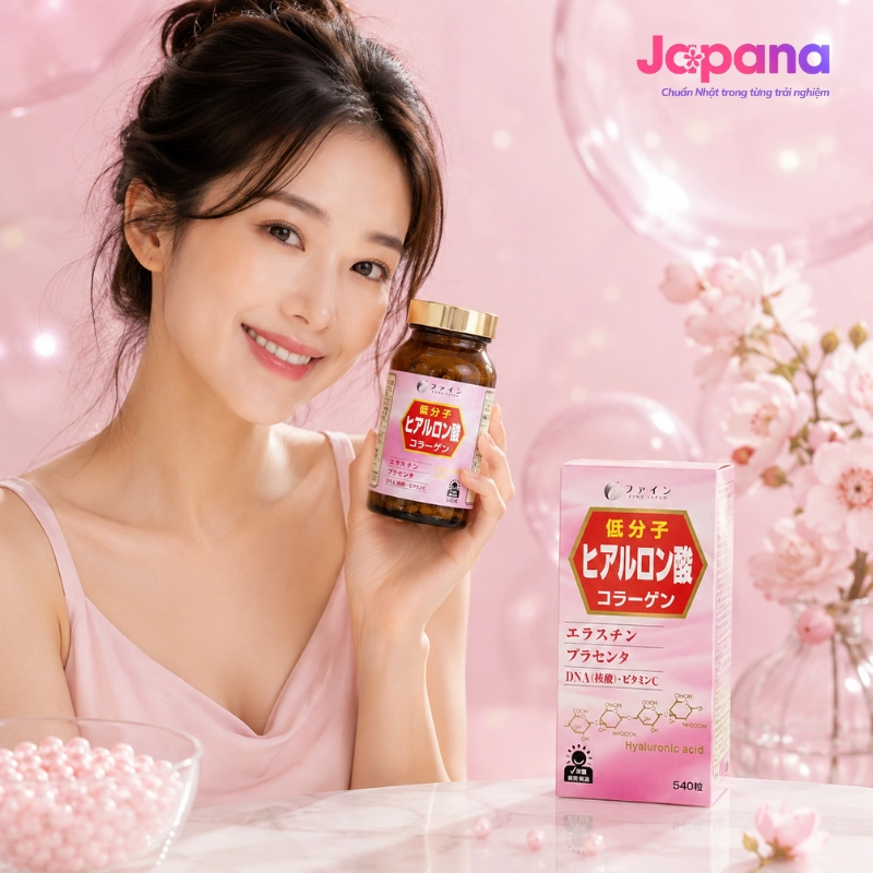 Viên uống bảo vệ sức khỏe Fine Japan Hyaluronic Acid 540 viên