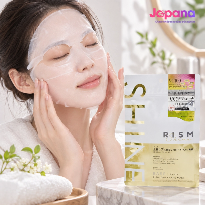 Mặt nạ chăm sóc da hằng ngày RISM DAILY CARE MASK SHINE 7 miếng