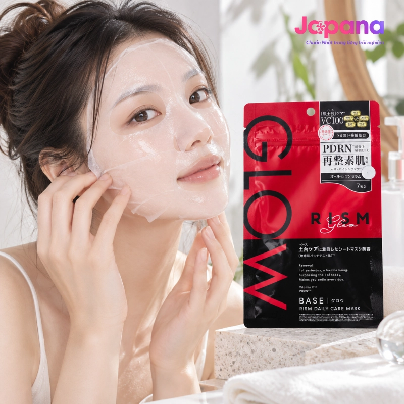 Mặt nạ chăm sóc da hằng ngày RISM DAILY CARE MASK GLOW 7 miếng