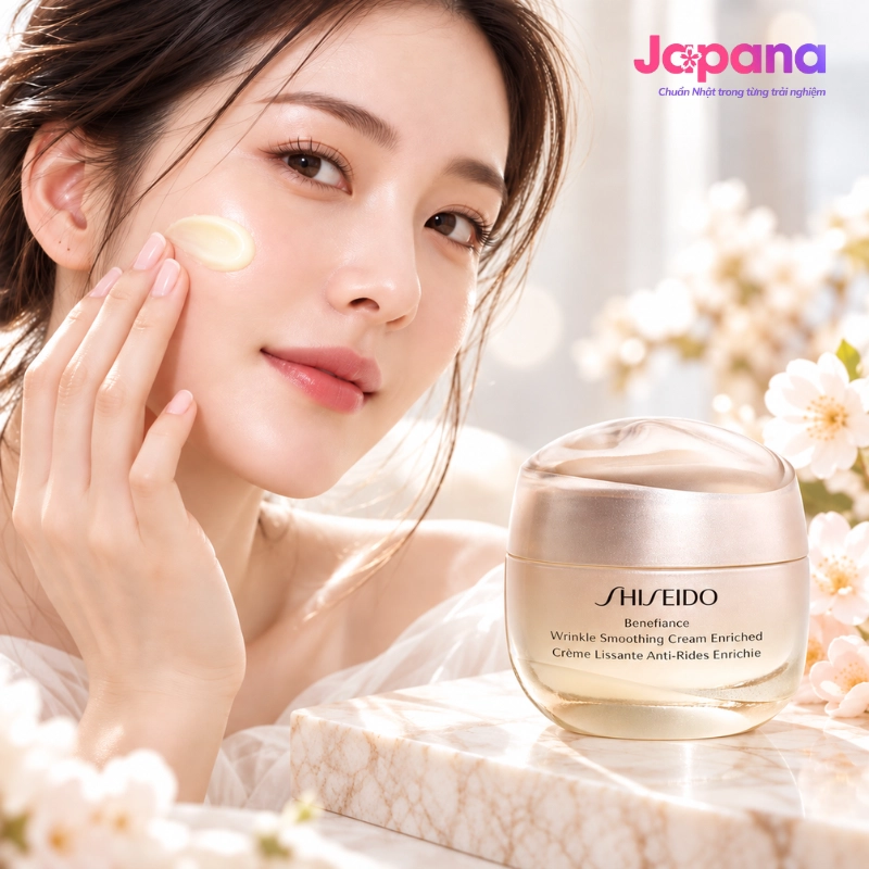 Kem dưỡng da chống lão hóa Shiseido Benefiance Wrinkle Smoothing Cream Enriched 50ml