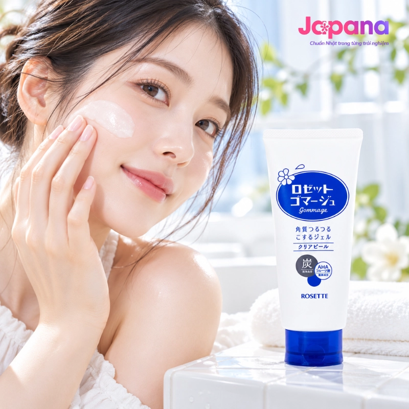 Gel tẩy tế bào chết dành cho da thô ráp và vấn đề lỗ chân lông Rosette Gommage Clear Peel 180g