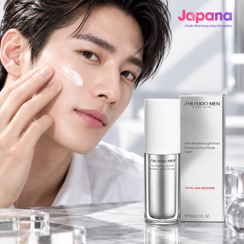 Sữa dưỡng chống lão hóa Shiseido Men Total Revitalizer Light Fluid 70ml