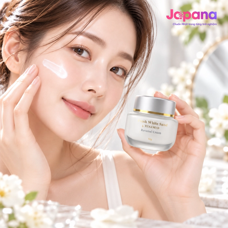 Kem Dưỡng Chống Nhăn, Chống Nám Ban Đêm Fresh White Sand By Tenamyd Reversal Cream 50g