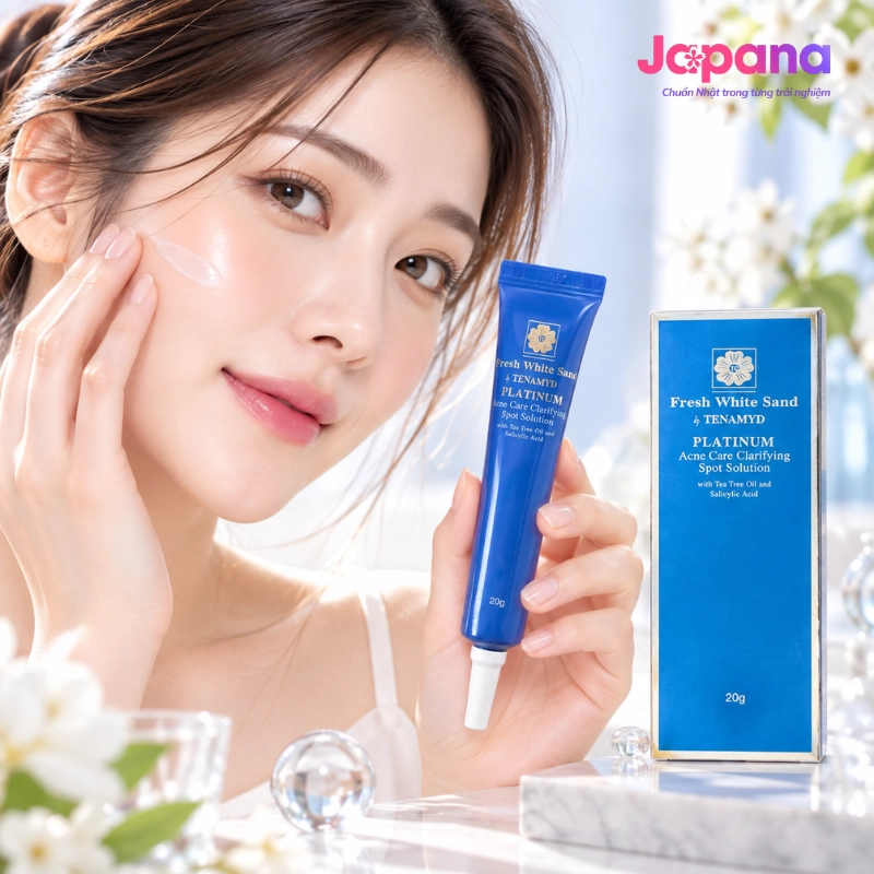 Kem thoa trên nốt mụn Fresh White Sand By Tenamyd 20g